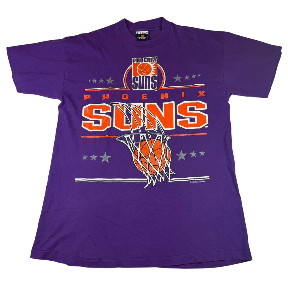 Vintage 1991 Phoenix Suns Signal Sports T-Shirt Size L